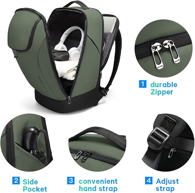 BANGE Business Commute Backpack Waterproof fit 15.6 Inch adopt in Commute - Image 4
