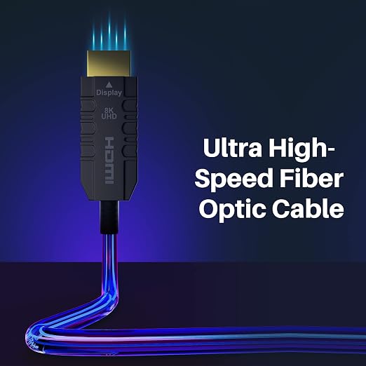 Certified 8K Fiber Optic HDMI 2.1 Cable 35FT, Real HDMI® Cable, Ultra HD - Image 4