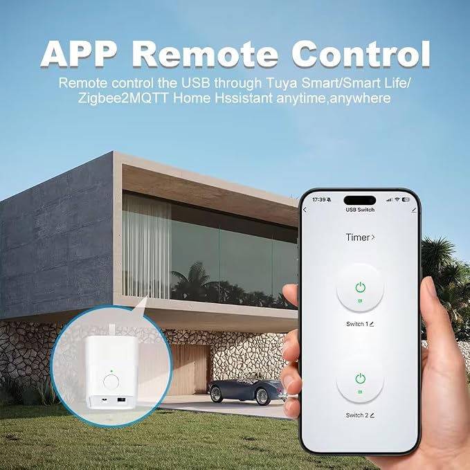 Zigbee 3.0 USB adaptor, Smart 5-12V DC outlet Switch, Remote Timer your USB - Image 3