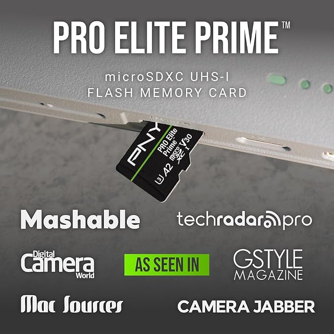 PNY 256GB PRO Elite Prime™ C10 U3 V30 A2 microSDXC Flash Memory Card – - Image 9