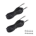 25FT Telephone Extension Cord Cable, Landline Phone Line Wire by YIENFBEV