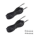 15FT Telephone Extension Cord Cable, Landline Phone Line Wire by YIENFBEV