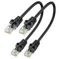 Cat6 Ethernet Cable 1FT 2-Pack, Short Patch Cable 1 Foot Cord 10Gbps by ApoJodly