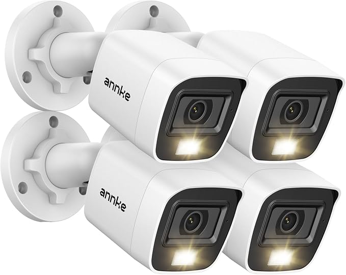 ANNKE 4 Packed 2.0MP 1080P 1920TVL Wired Security Camera Kits, HD TVI Add-on by ANNKE
