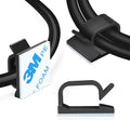 XHF 5/8” Adhesive Cable Wire Clips Black 60PCS, Cable Staples Outdoor Cable by XHF