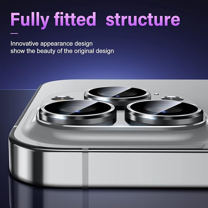 Uyiton for iPhone 14 Pro/iPhone 14 Pro Max Camera Lens Protector, 9H Tempered - Image 5