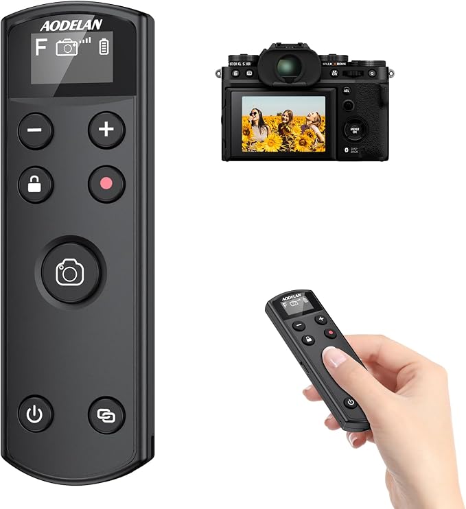for Fujifilm Rechargeable Camera Remote Control Wireless Shutter Release by AODELAN