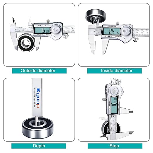 Kynup Digital Caliper 6 Inch Measuring Tool, Professional Stainless Steel - Image 4