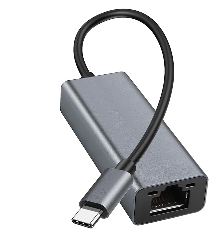USB C to Ethernet Adapter, Portable 1-Gigabit Network Hub, 10/100/1000 Mbps by i-zclive