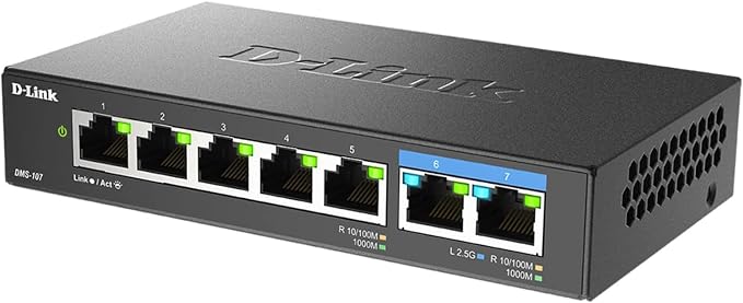D-Link 7-Port 2.5GB Unmanaged Gaming Switch - Image 5