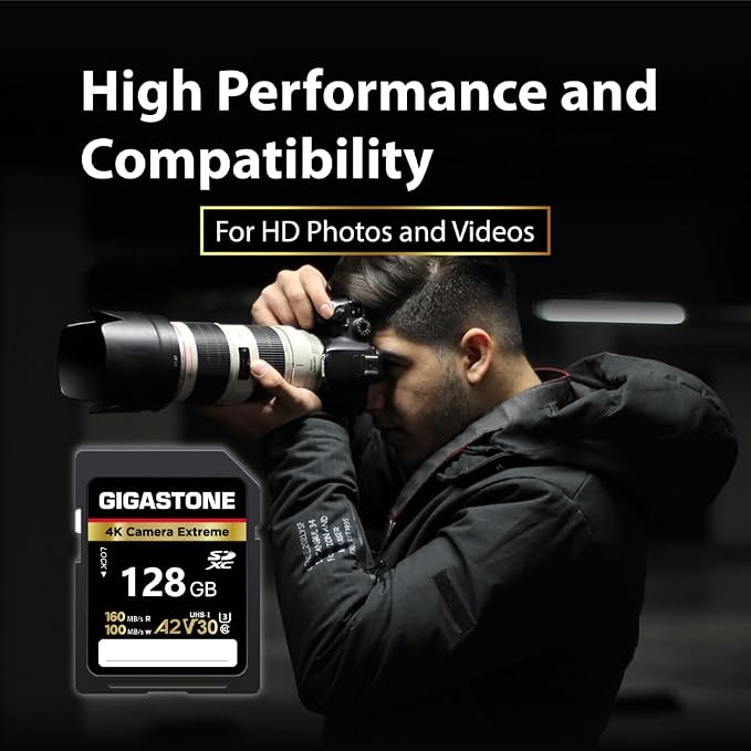 【5-Years Data Recovery】 GIGASTONE 128GB SD Card - Image 5