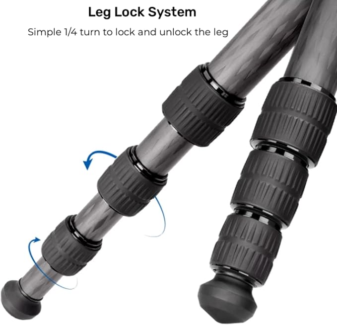 Leofoto MP-284 CF Monopod Carbon Fiber 65" Tall 4 Section - Image 2
