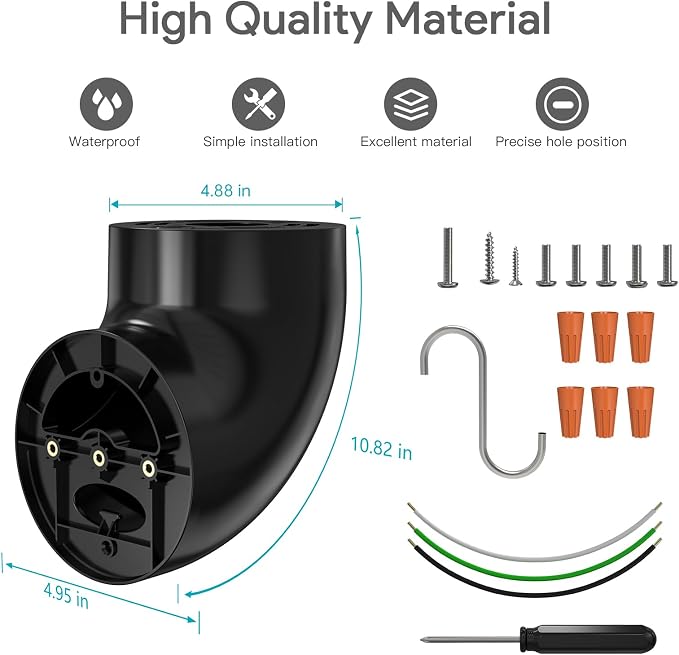 EDUP Eave Mount for Ring Floodlight Cam Wired Pro & Ring Floodlight Cam Wired - Image 4