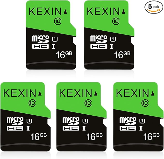 KEXIN 16GB Micro SD Card 5 Pack microSDHC Memory Card UHS-I C10 U1 Micro SD by Home