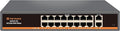 18 Port Unmanaged PoE+ Switch, 16 POE+ Ports & 2 Gigabit Uplink Ports, IEEE by Davuaz