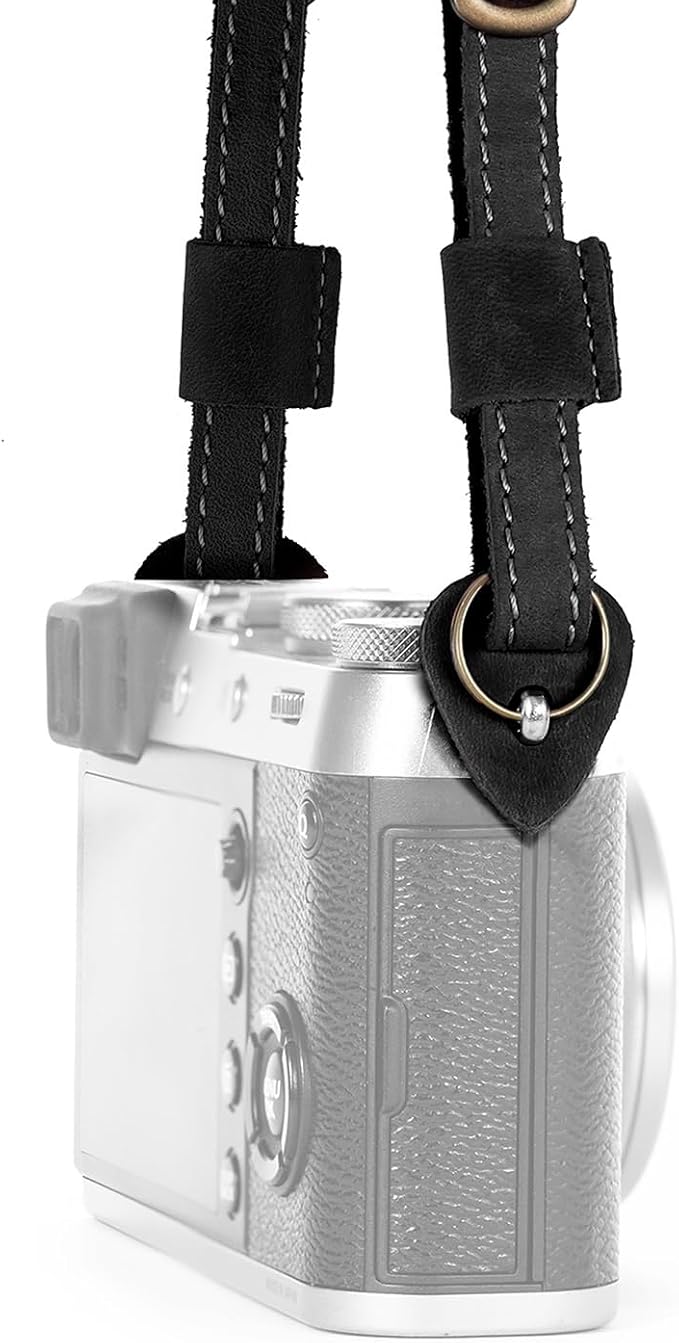 MegaGear Sierra Genuine Full-Grain Leather Camera Strap — Vintage Shoulder & - Image 9