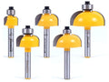 YONICO Router Bits Edge Forming Cove Set 5 Bit 1/4-Inch Shank 13522q by Yonico