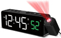 Netzu Projection Alarm Clock for Bedroom Ceiling, Small Compact Plug-in Digital by Netzu