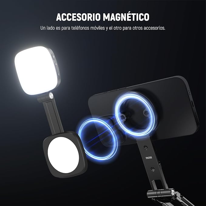 NEEWER Magnetic Phone Tripod Holder Stand, Metal Cell Phone Mount Grip - Image 4