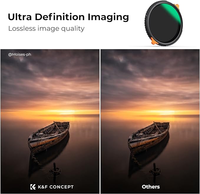 K&F CONCEPT 95mm ND4-64 ND Lens Filter Variable & CPL Polarizers Filter 2-in-1 - Image 5