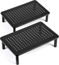 LOTEYIKE TV/Monitor Riser Desktop Stand, Flat Screen, Sturdy Metal Laptop by LOTEYIKE