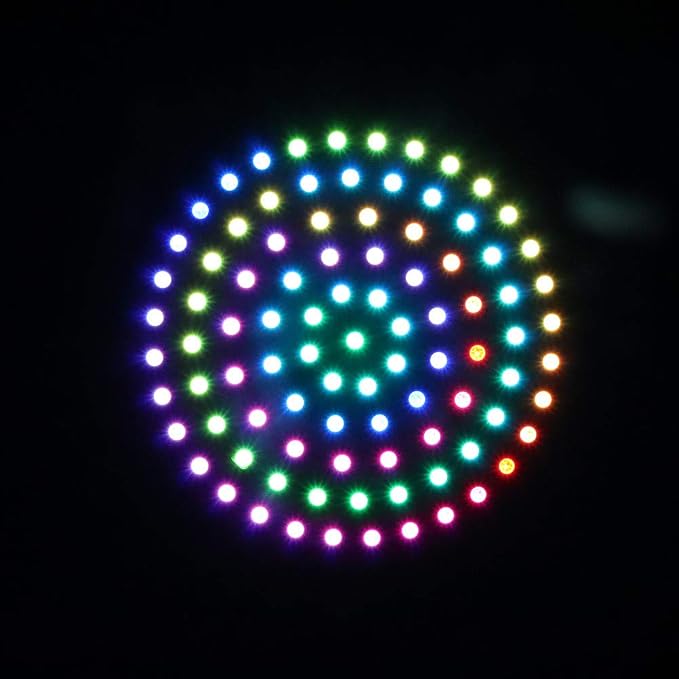 93 LEDs 6 Rings WS2812B 5050 RGB LED Ring Lamp Light Individually Addressable - Image 6