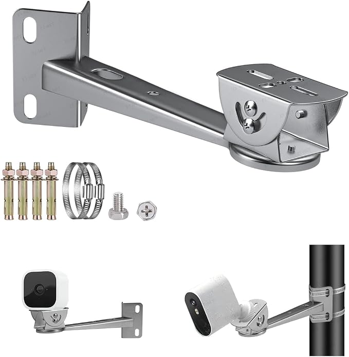 ZT-NET Security Camera Corner Pole Mounting Bracket Stainless Steel Mount by ZT-NET