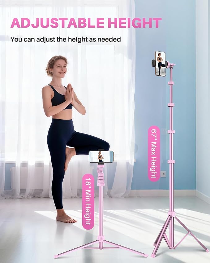 67" Phone Tripod, MIIASI Extendable Tripod - Image 2