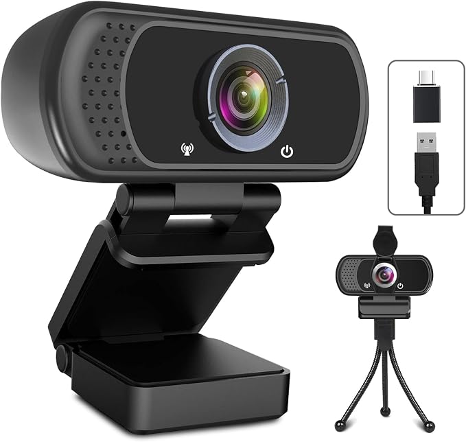 USB C Webcam for Switch 2 / PC: 1080P HD Web Cam by ToLuLu