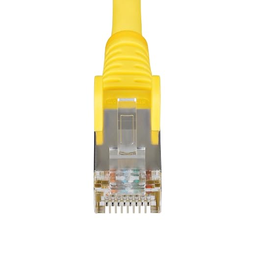 StarTech.com 25ft Yellow CAT6a Ethernet Cable, Snagless RJ45, 100W PoE++ - Image 4