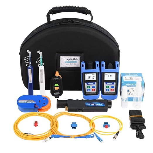 TLT-15D FTTH Loss Test Kit, 200x Mini Scope, 800~1700nm Fiber Optic Power Meter by DECAATOpticalFiber