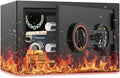 Small Fireproof Safe for Home, 14.8Lbs Heavy Duty Fire Safe Box for Office & by BuildYourSafekeepingSystem