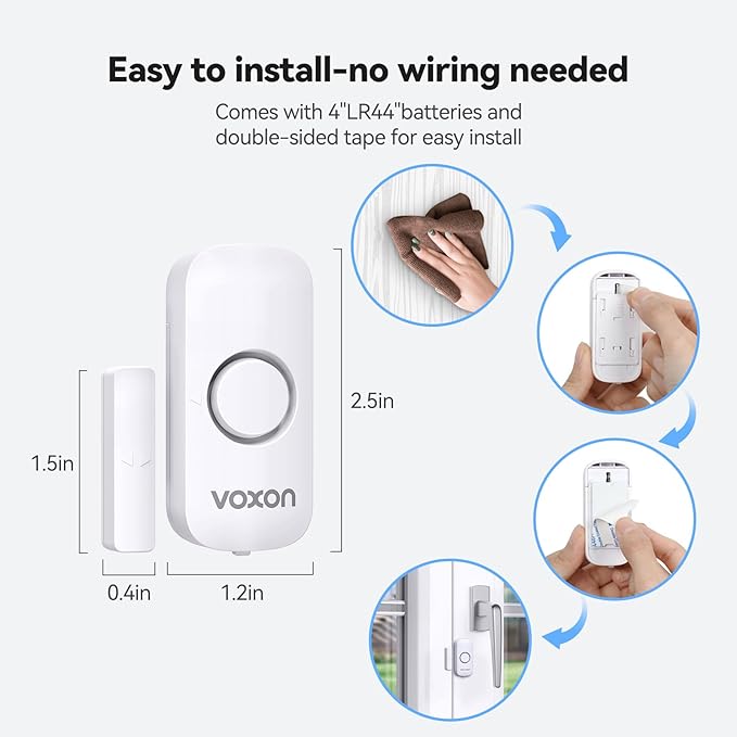Door Alarms for Kids Safety, VOXON Door Alarm for Home Security Personal - Image 3