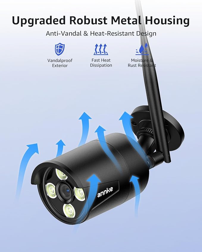 ANNKE 2-Pack Add-on Security Camera System, 5MP Outdoor Wireless Bullet Cameras - Image 7