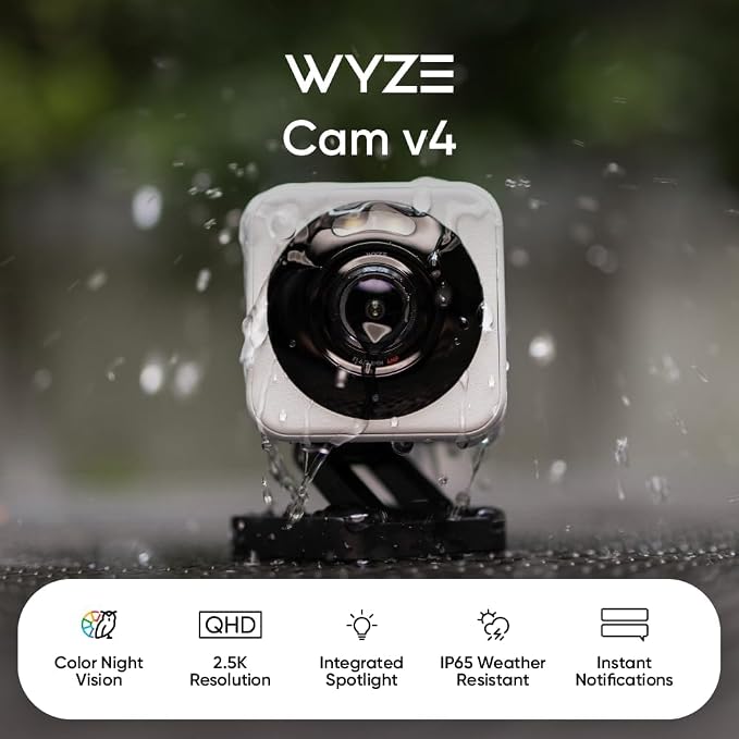 WYZE Cam v4, 2.5K WiFi Security Camera, Indoor/Outdoor Cameras - Image 2