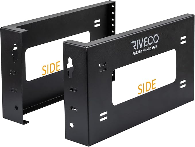 RIVECO 4U Open Frame Rack Wall Mount & Desktop Mount, No Assembly Required - Image 6