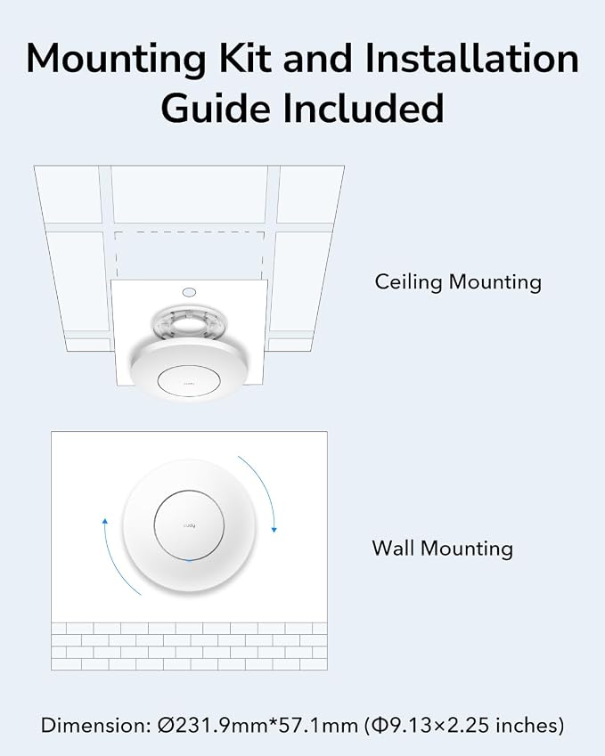 Cudy AX3000 2.5G WiFi 6 Wireless Access Point, 2.5Gbps RJ45, Business WiFi - Image 5