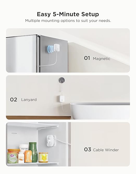 GoveeLife Refrigerator Freezer Thermometer 2 Pack, Smart APP Alerts - Image 6