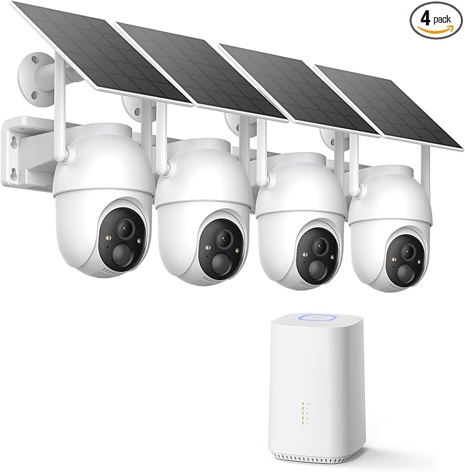 ELYSOO Solar Security Cameras Wireless Outdoor, 64GB Local Storage Included by Unknown