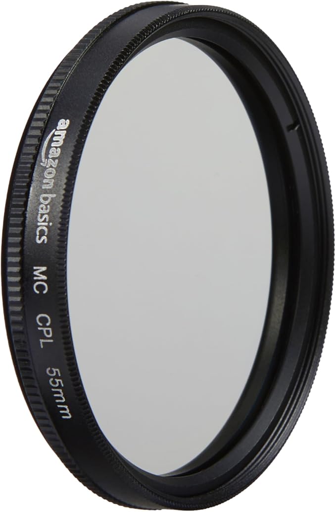 Amazon Basics Circular Polarizer Camera Lens Filter, 360° Rotatable Frame by AmazonBasics