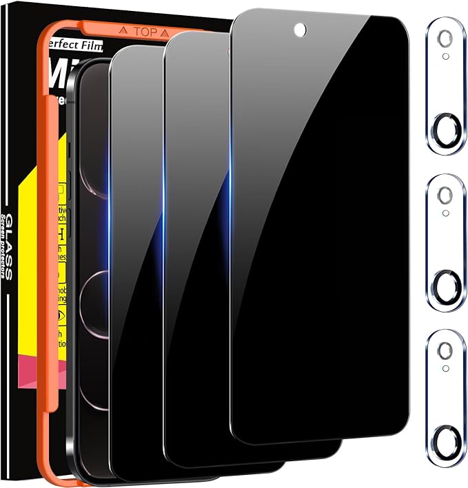 Milomdoi 3 Pack Privacy Screen Protector by Milomdoi