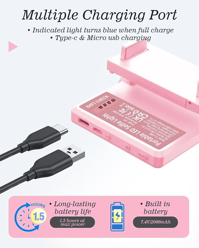 60 LED Portable Selfie Light Video Conference Lighting - Image 4