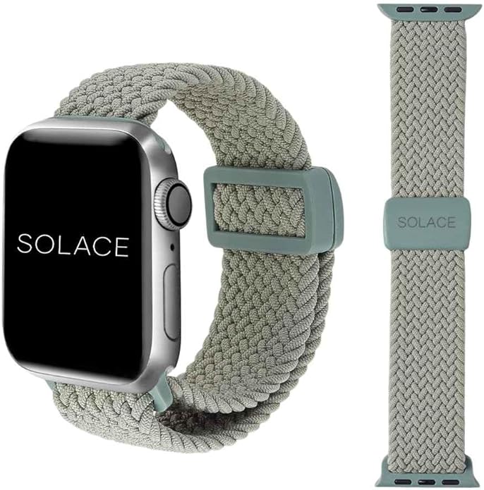 Solace Bands Imperium Adapt Wide Adjustable Nylon Braided Watch Band by SolaceBand