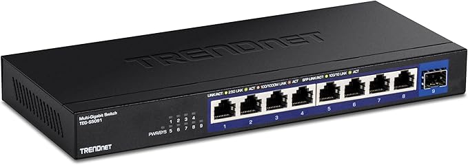 TRENDnet 9-Port Unmanaged 2.5G Switch by TRENDnet