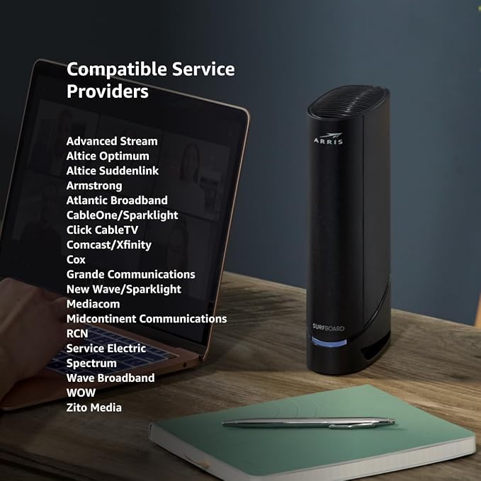 Arris - Cable Modem Router Combo - Fast DOCSIS 3.1 Multi-Gigabit WiFi 6 - Image 4