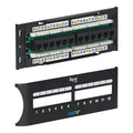 ICC CAT5e Patch Panel, UL Listed & PoE++ Rated Gigabit Applications, Wall Mount by ICC