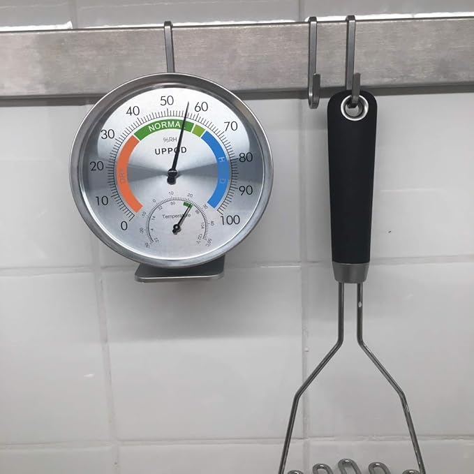 5" Indoor Outdoor Hygrometer/Thermometer, Humidity Gauge Indicator Temperature - Image 5