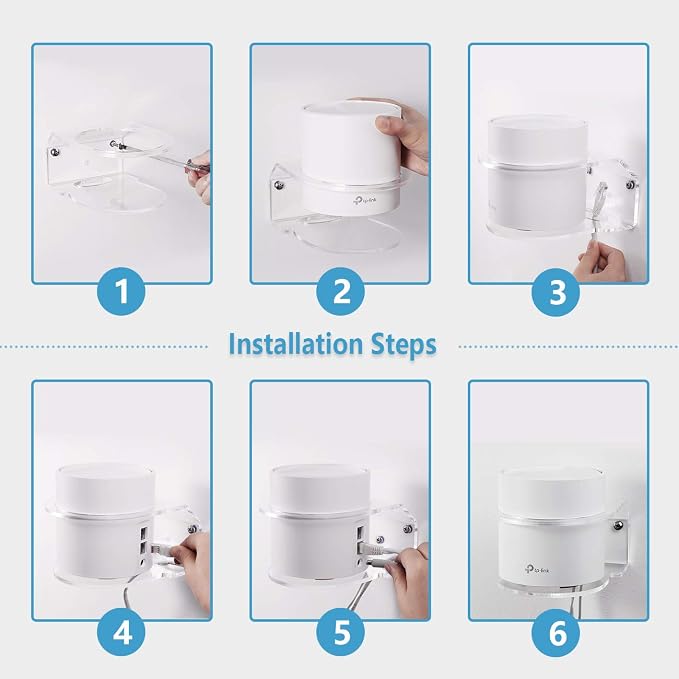 Wall Mount Holder for TP-Link Deco X20/X55/Pro/X60/X68 WiFi 6 Mesh WiFi System - Image 5