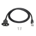 Cat6 Ethernet Extension Cable 3FT, RJ45 Male to Female Ethernet Panel Mount by Maixbomr