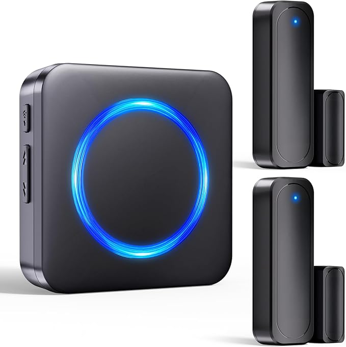 Door Chime, Satisure Wireless Door Sensor Chime When Door Opens, Door Alarms by Satisure